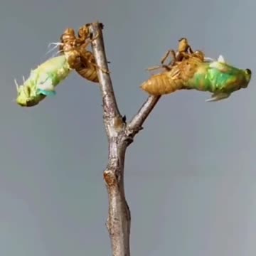 How do cicadas molt?