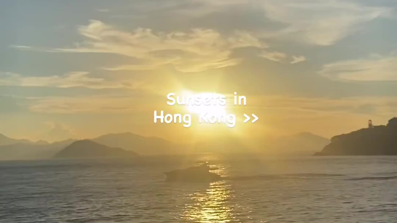 Sun rise hong kong