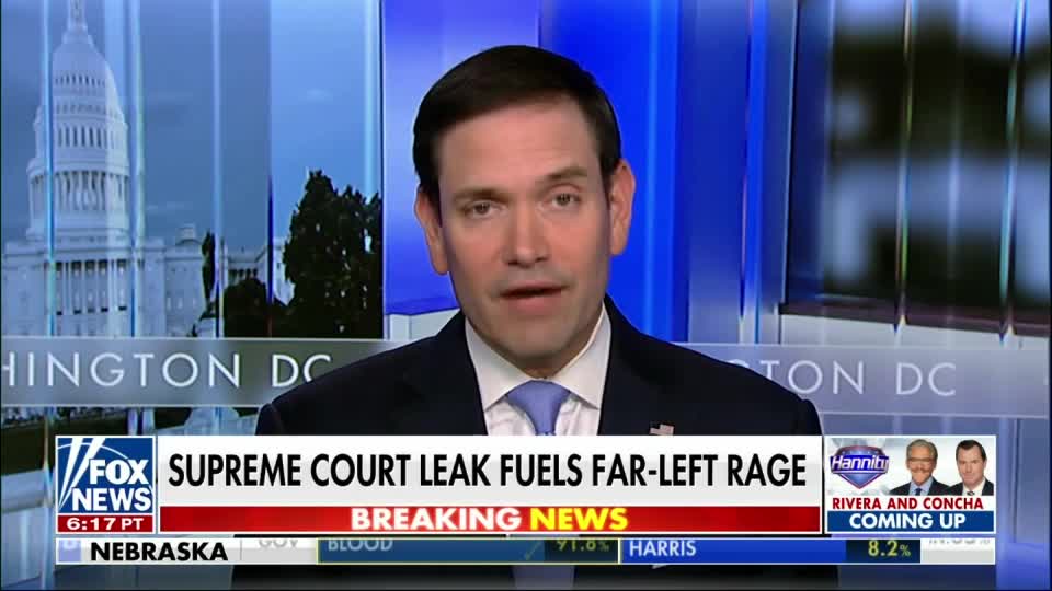 Senator Rubio Joins Hannity to Discuss the Supreme Court and the Far Left's Reactions