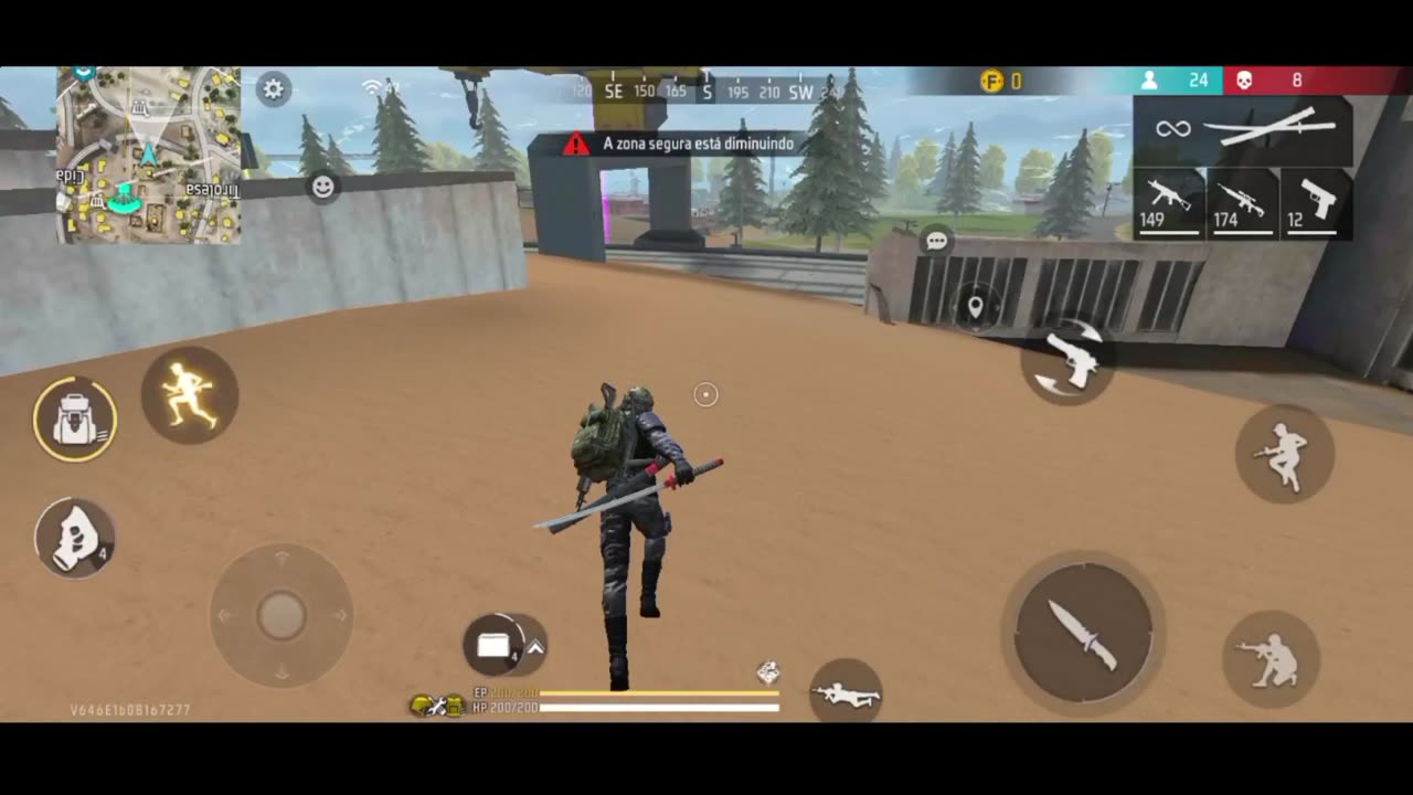 Depois de uns anos fui ver como tava o Free Fire - 1 partida