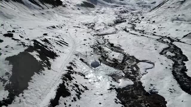 Artificial glaciers go up in Chile's Andes