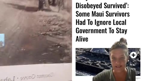 Only those who disobeyed survived.