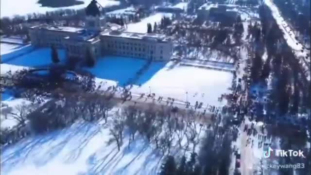 Immagini proteste Canada