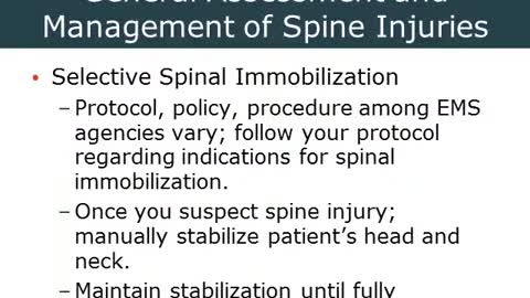 AEMT Ch 40 Spine Injuries