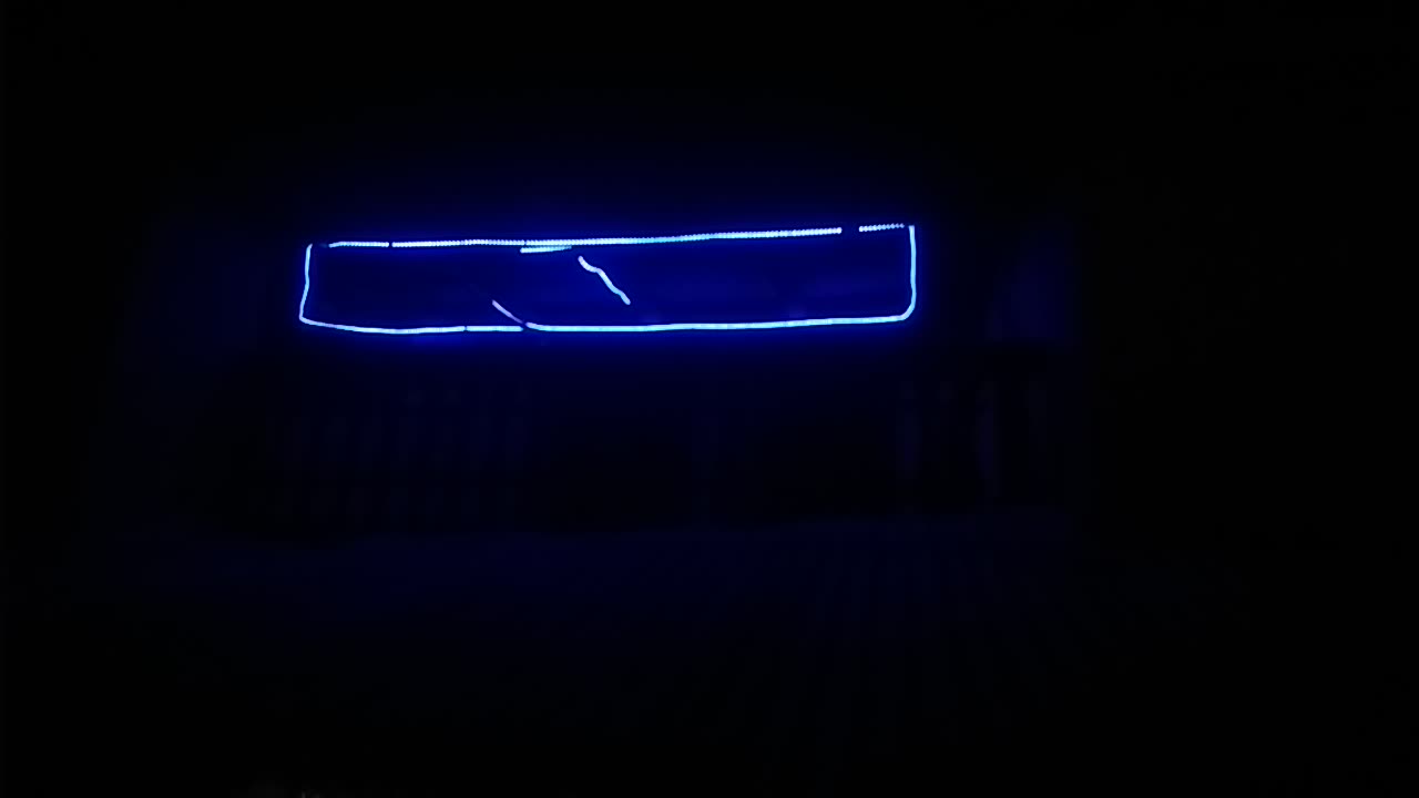 😮😮Blue neon light at Party house dj light hindhi music