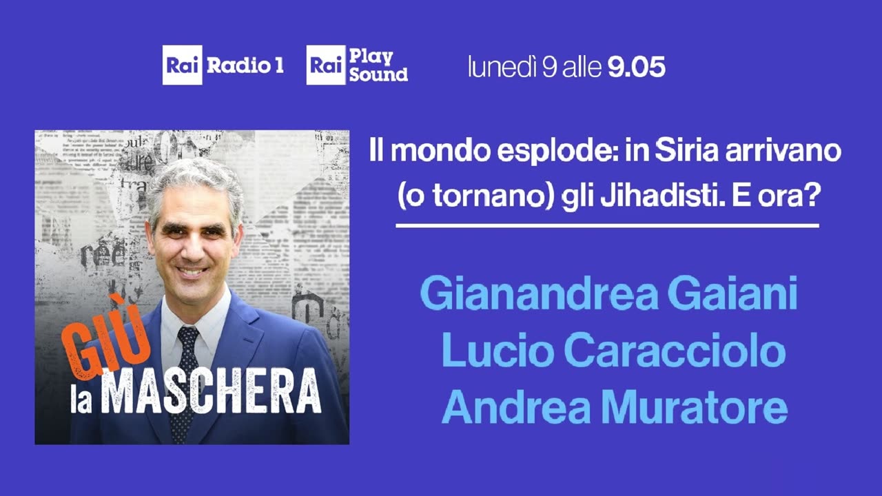 🔴"Giù la maschera" - IL mondo esplode: in Siria arrivano (o tornano) gli Jihadisti. E ora? (9.12.24)