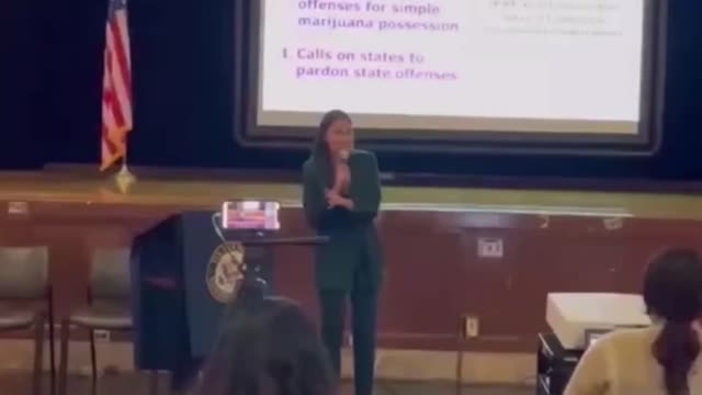 AOC REKT at Town Hall