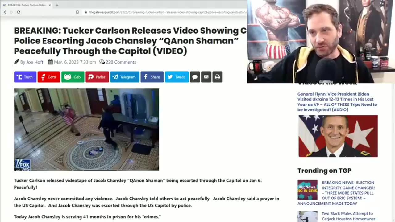 Tucker Carlson Blows Up Pelosi's Jan 6th Narrative With Security Footage