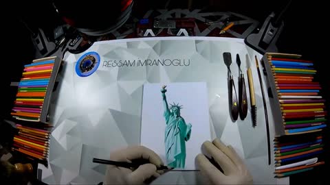 Person Paints Statue Of Liberty And Burns Edges With Gunpowder