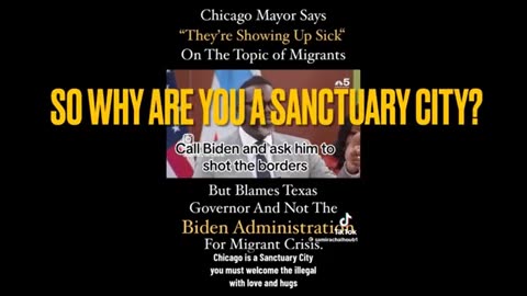 Chicago Mayor ..what you get for being a sanctuary city..