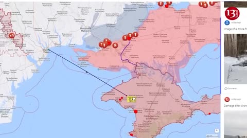 Ukrainian drone raid on Crimea