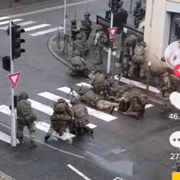 British and French Troops Run Drills in French City as Part of ORION23 Exercises