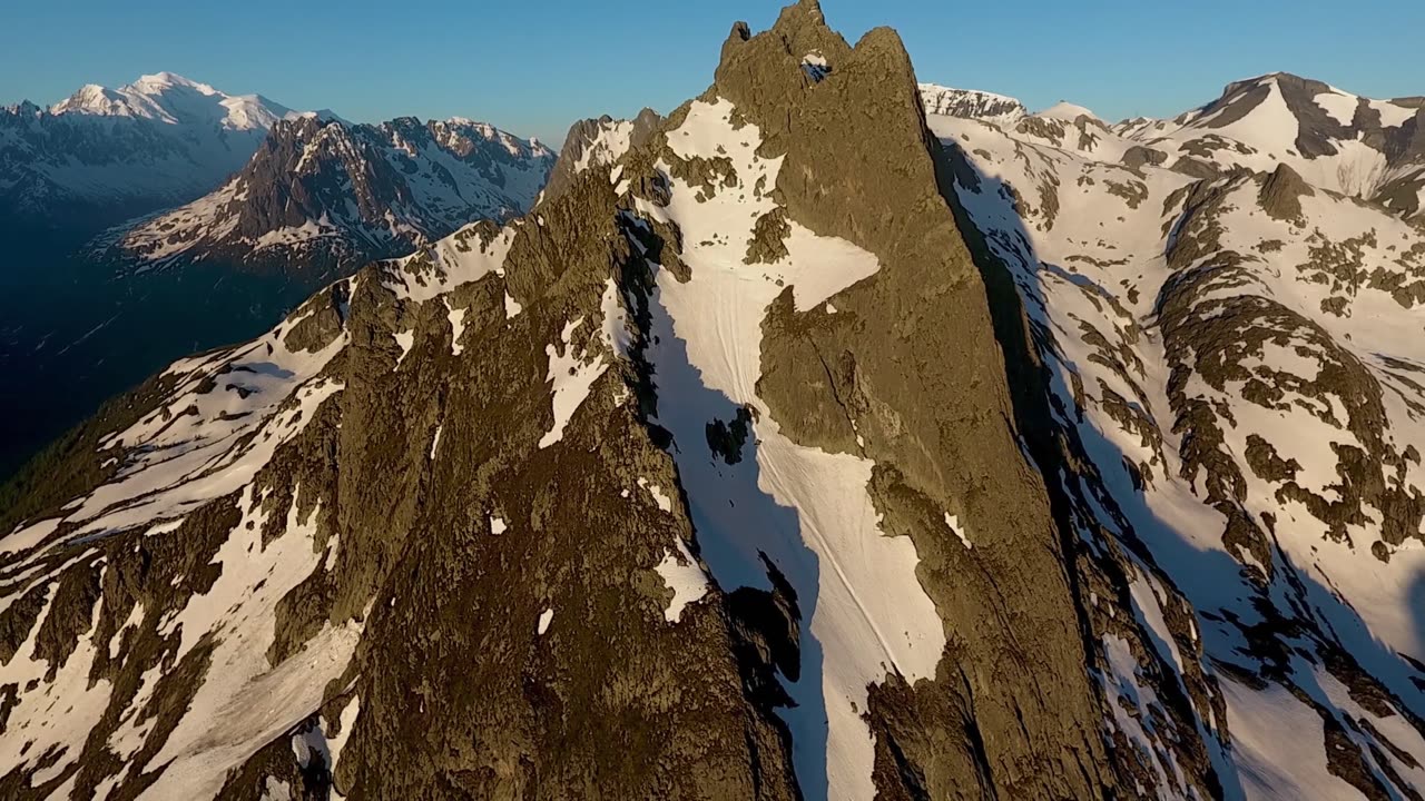 snow mountain #snowmountains #droneshot #aerialview #winterwonderland