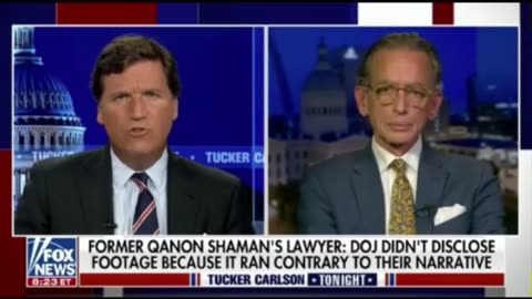 Tucker Carlson Jan. 6th Video Release Part III: Q-Shaman's Lawyer Furious Government Lied to Court