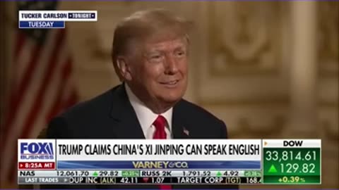 Donald Trump tells Tucker the one English word Xi Jinping said to him #shorts