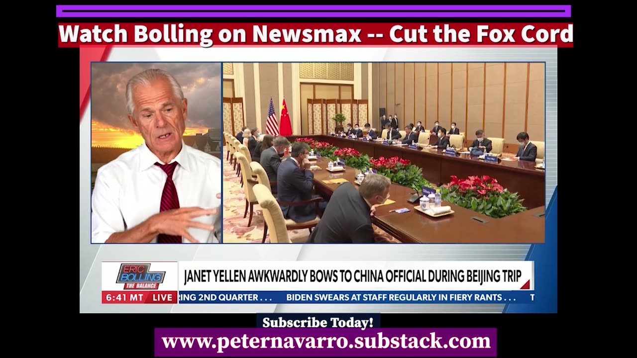 Newsmax's Eric Bolling and Navarro on Yellin's Kowtow