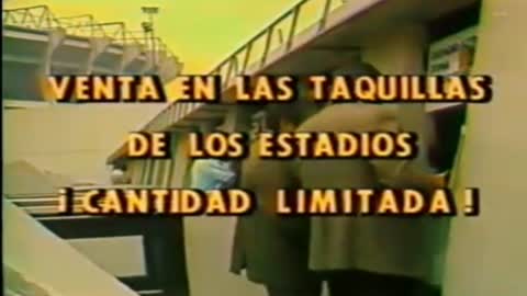Venta de taquillas sobrantes Mundial de México 86