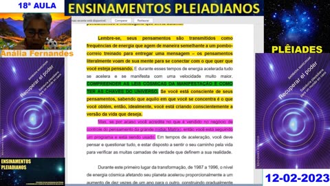 18ª Aula do Livro "Recuperar O Poder" Barbara Marciniak 12-02-2023. (H.Q.)