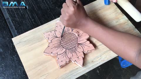 simple flower carving tutorial
