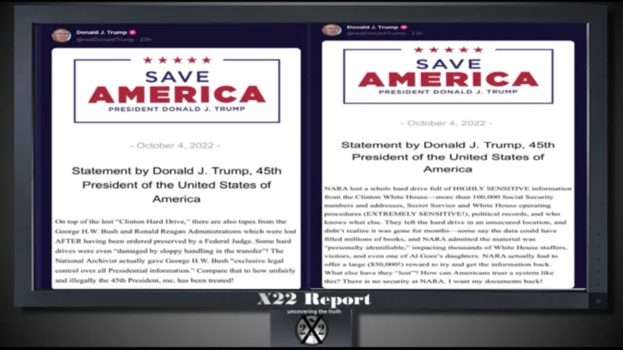 X22 Report vom 5.10.2022 - Verhaftung erfolgt - Durham ist bereit, das Haus zu stürzen