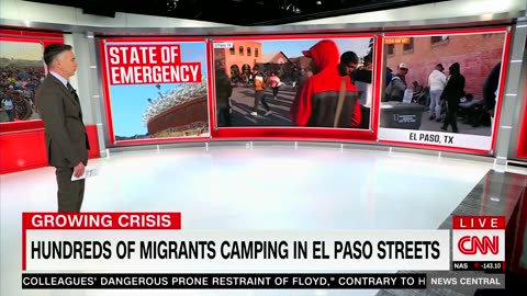 CNN On Illegal Immigrants Camping On El Paso Streets: “It’s Difficult to Describe…The Magnitude”