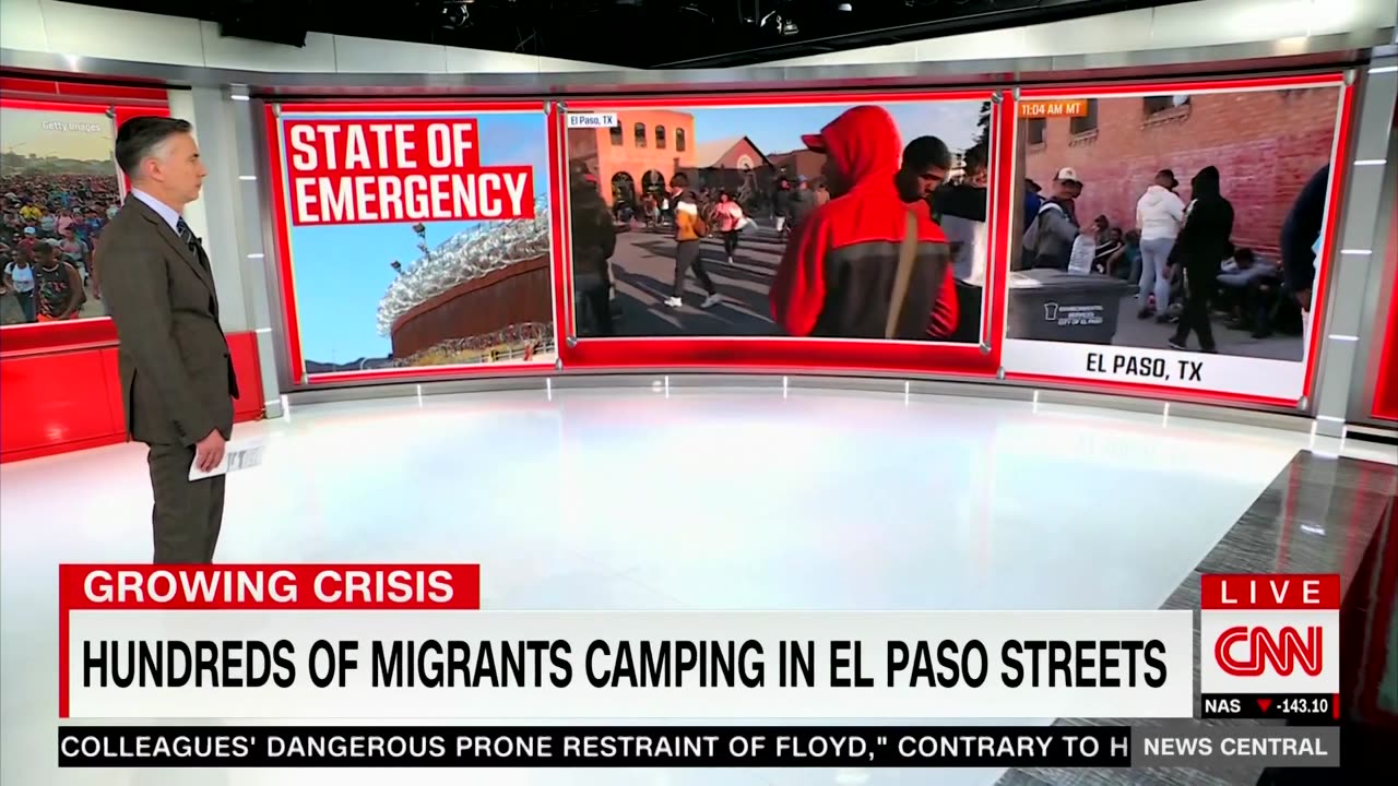 CNN On Illegal Immigrants Camping On El Paso Streets: “It’s Difficult to Describe…The Magnitude”
