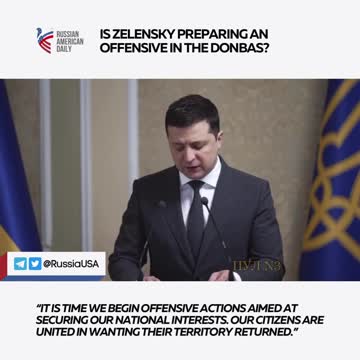 Zelensky: "time to move to OFFENSIVE action