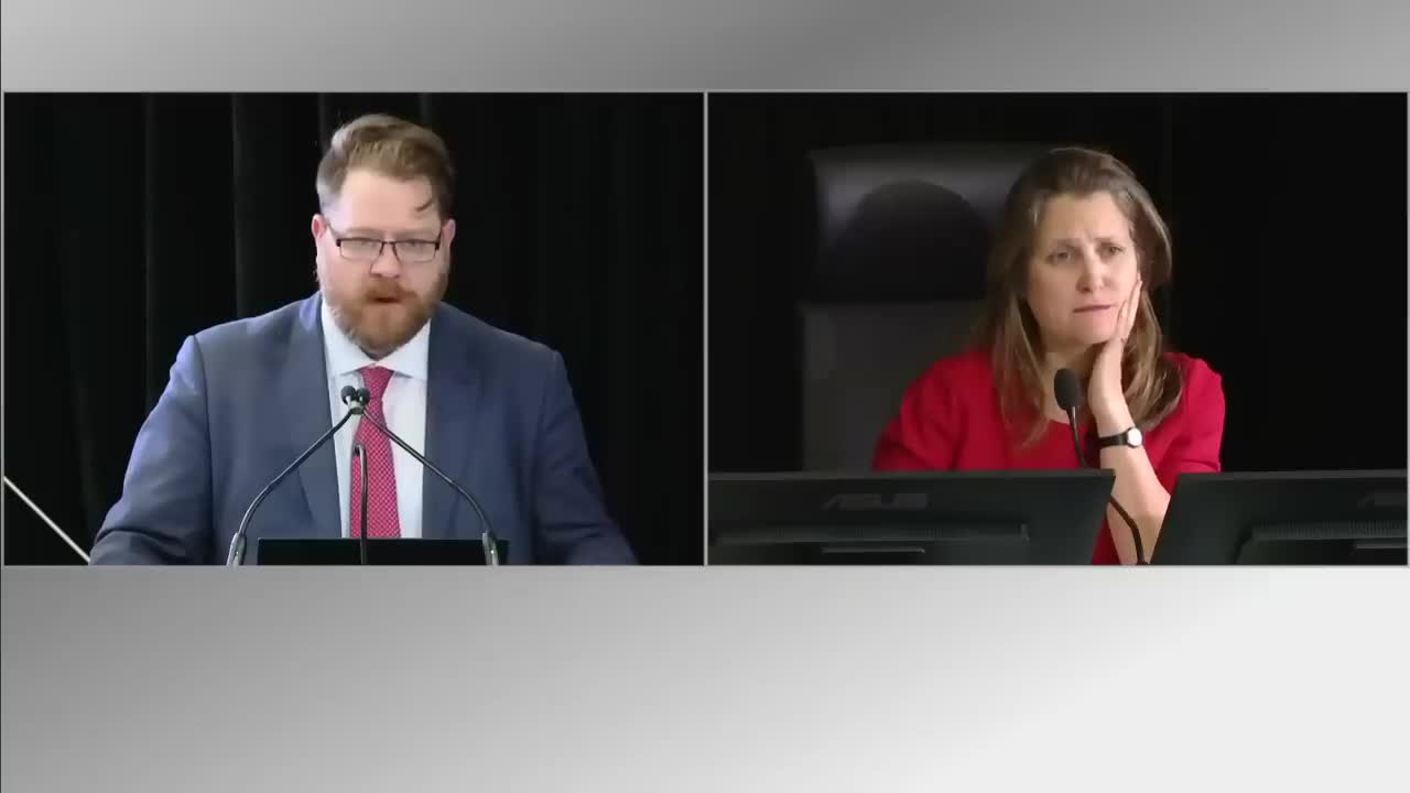 ‘Please stop talking out the clock’: Convoy lawyer to Freeland | Emergencies Act inquiry