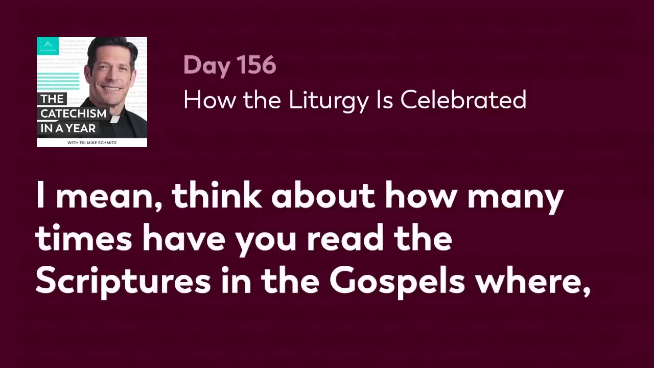 Day 156: How the Liturgy Is Celebrated — The Catechism in a Year (with Fr. Mike Schmitz)