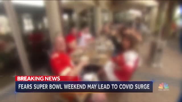 Super Bowl Gatherings Cause Fears Amid New Variants NBC Nightly News