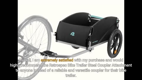 View Remarks: Retrospec Bike Trailer Steel Coupler Attachment for Child, Cargo & Pet Bicycle Tr...