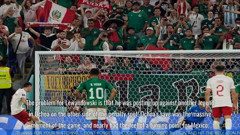 Mexico vs poland score memo Ochoa stops Robert Lewandowski penalty shot in scorele# world cup 2022.