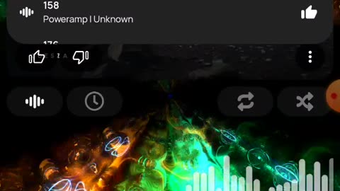 PowerAmp + Milkdrop Visualization