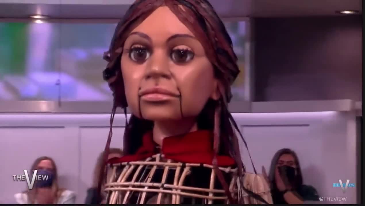 Whoopi Introduces Terrifying 15-Foot Cult Puppet - A 'Powerful Symbol Of Human Rights'