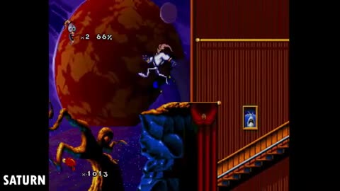 Sega Genesis Vs Sega Saturn - Earthworm Jim 2_Cut