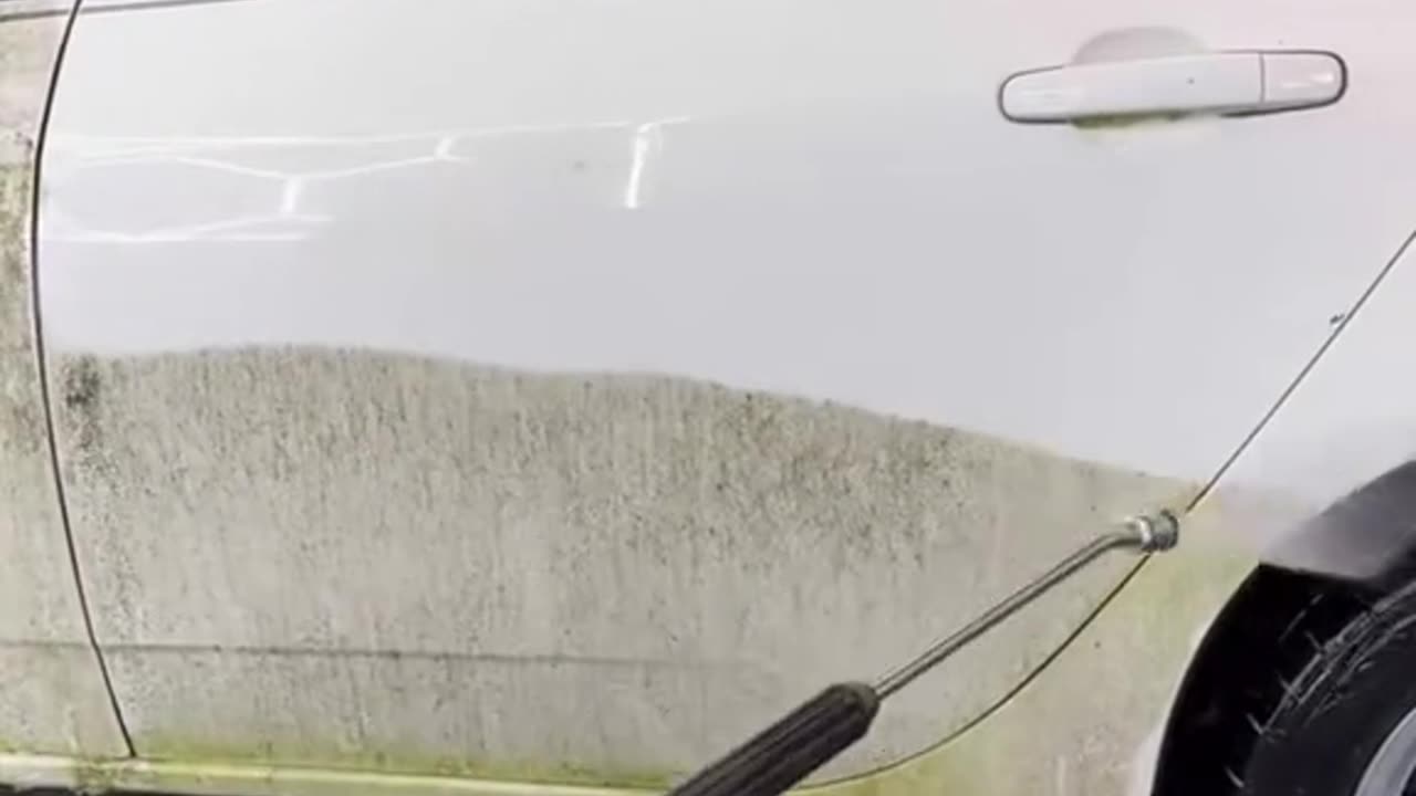 Satisfying Moldy Car Pressure Washing!