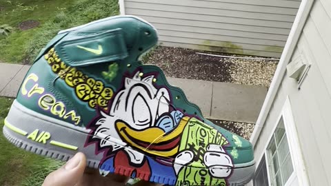 CUSTOM “ I GET MONEY “ X AIR FORCE 1 BY KICK IT CUSTOM (Progress video)