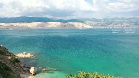 Velebit from above and from island Pag #croatia