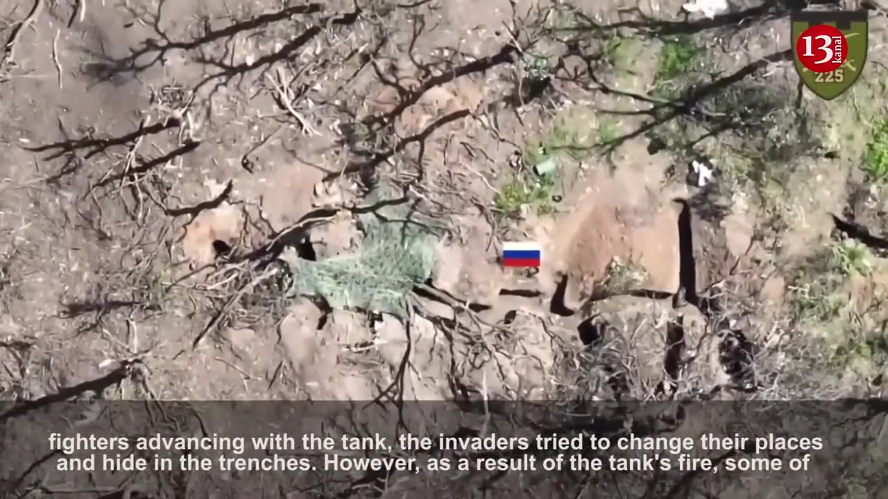 Attack of the 225th brigade with tanks and infantry - Russians flee as Ukrainian fighters chase them