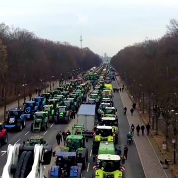 8/1/24 GERMANY BERLIN - FARMERS OUT IN FULL FORCE