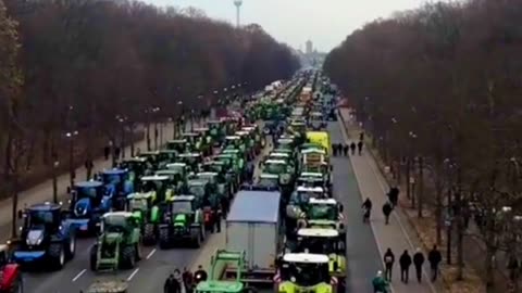 8/1/24 GERMANY BERLIN - FARMERS OUT IN FULL FORCE