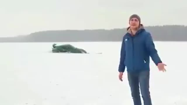 Donuts on Frozen lake gone wrong!!!