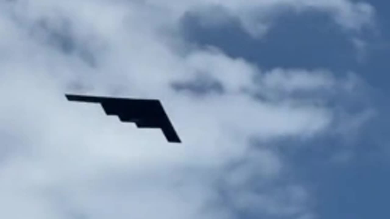 B-2 Spirit Stealth Bomber Flying Over Miami 18 June 2023