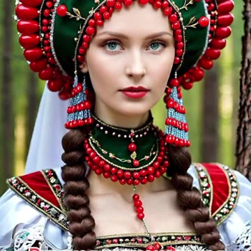 A Russian historic and present fashion video clip
