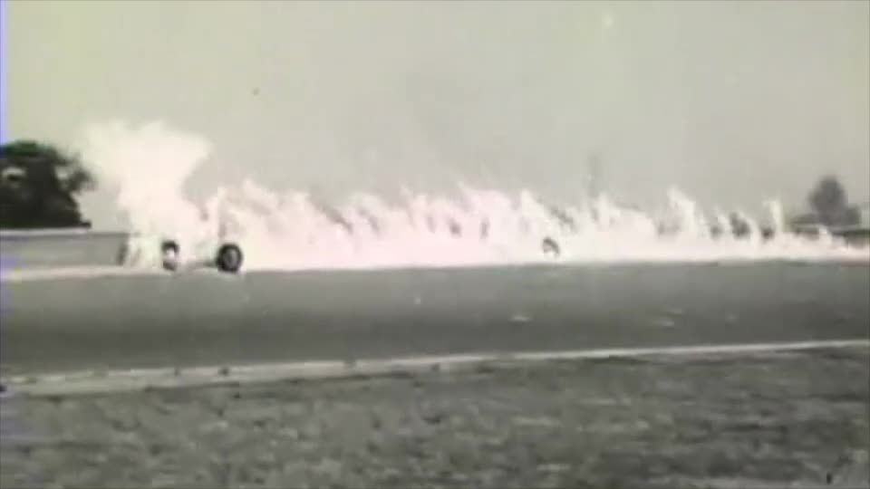 Scenes from the 1949 Indianapolis 500 car race