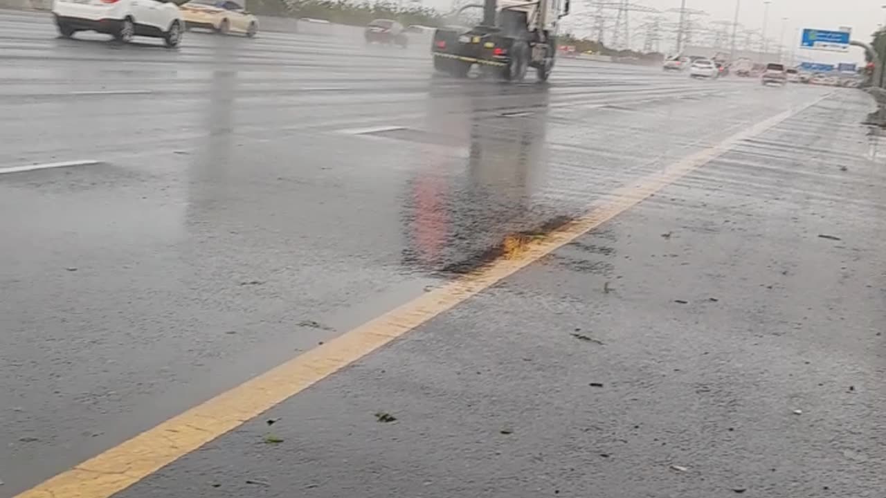 Raining in United Arab Emirates