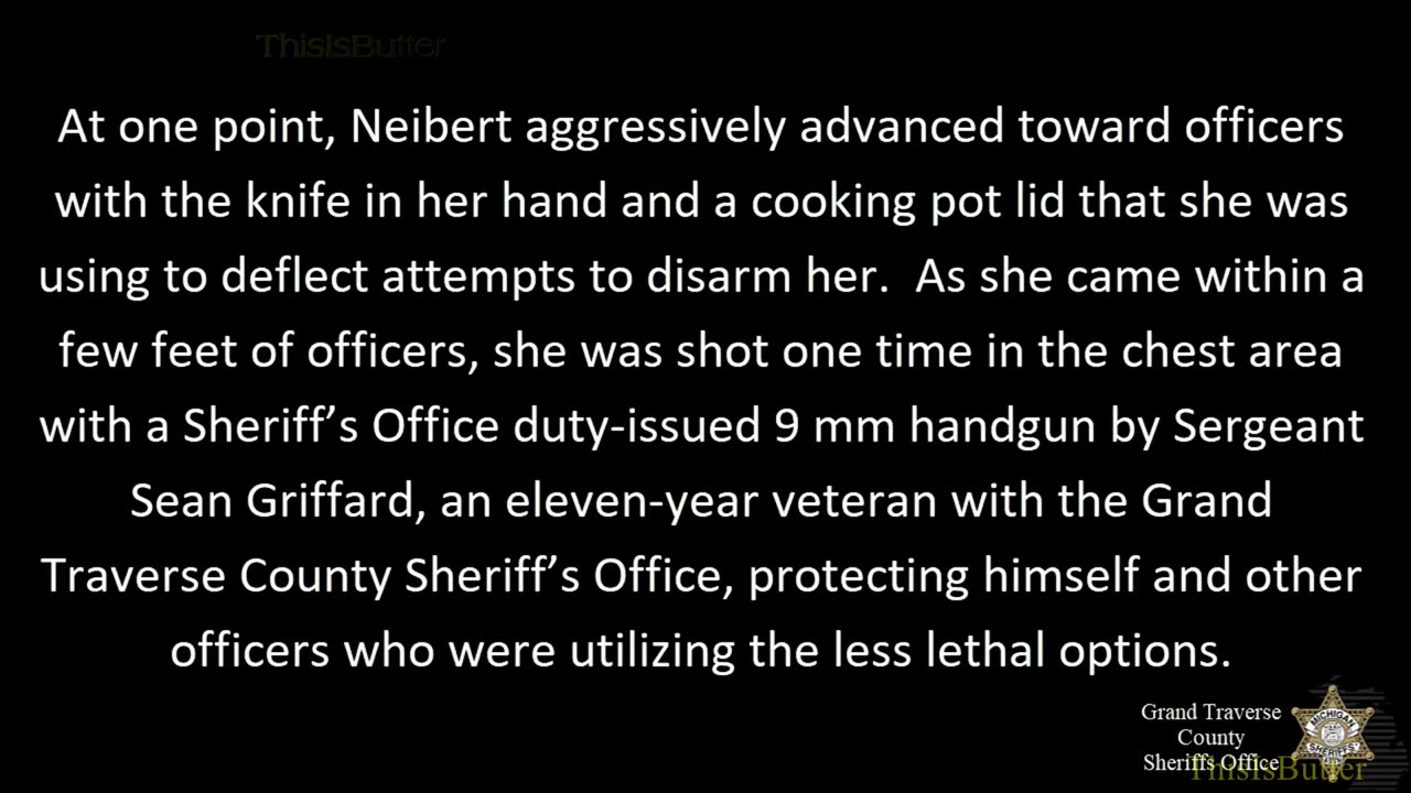 Grand Traverse deputies justified in fatally shooting a woman armed with a knife and cooking pot lid