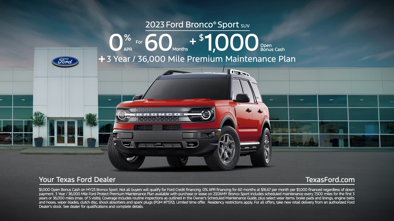 Y3G Freedom of Choice Bronco Sport PMP :30 GM