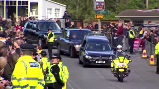 Queen Elizabeth's coffin departs for Edinburgh