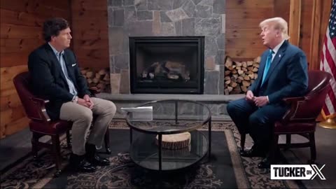 Trump on twitter/X with Tucker Carlson